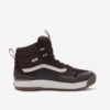 Dark brown men's winter ankle boots with suede details VANS UA U - Men's
