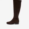 Dark brown women's boots in suede finish Michael Kors Bromley - Women's
