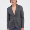 Dark gray men's plaid jacket ONLY & SONS Mark - Men