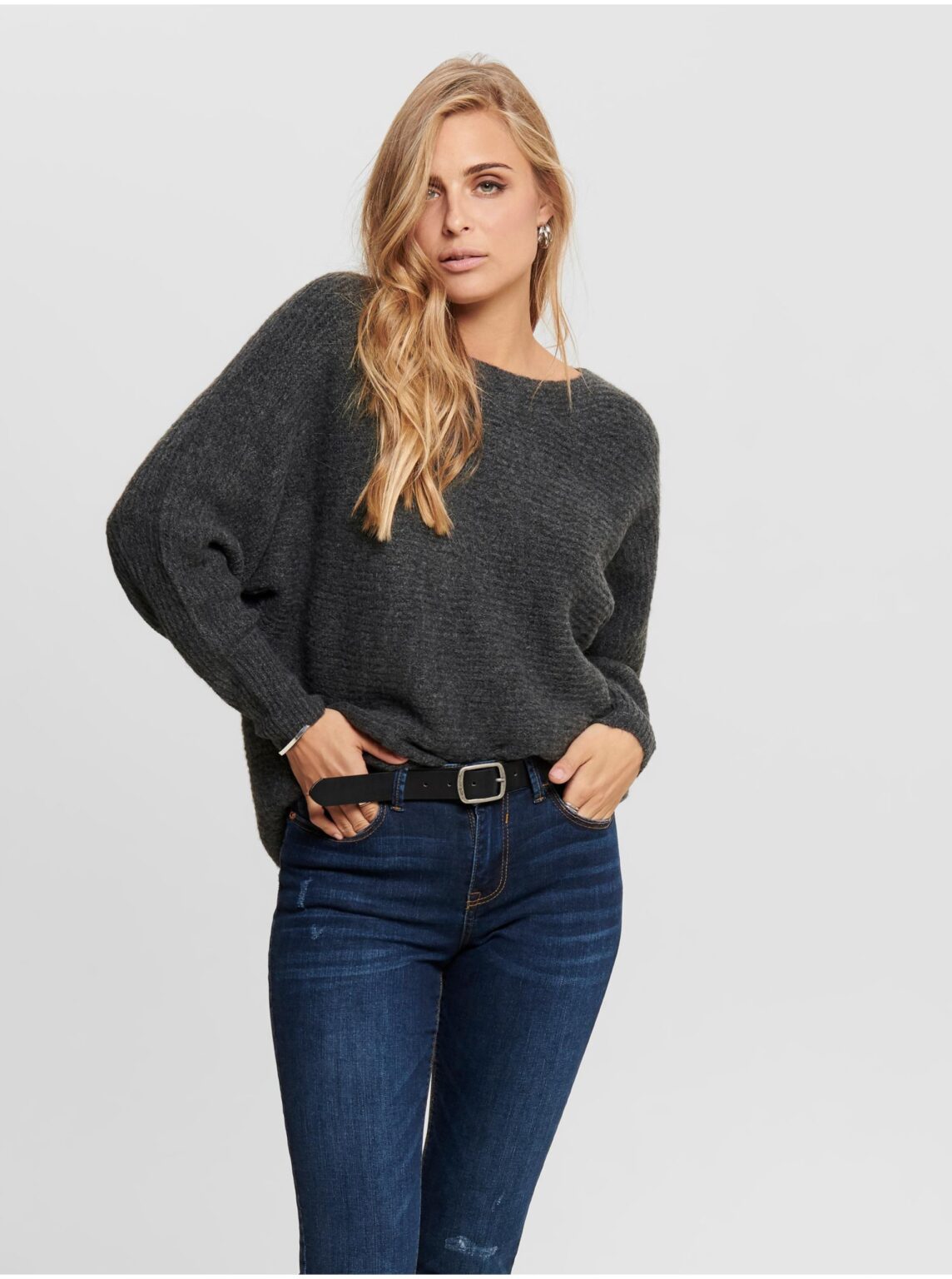 Dark gray sweater ONLY Daniella - Women's