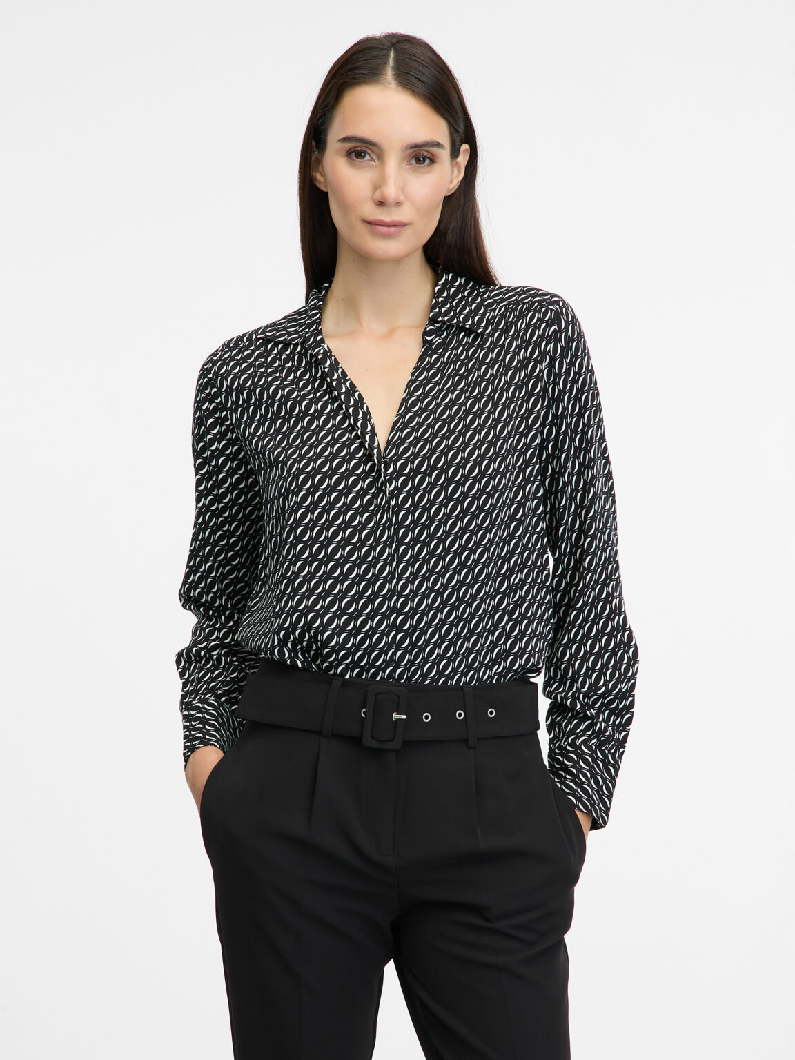 Dark gray women's blouse ORSAY - Women's