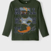 Dark green boys' long sleeve T-shirt name it Vux