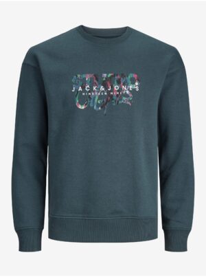 Dark green boys' sweatshirt Jack & Jones Silver - Boys