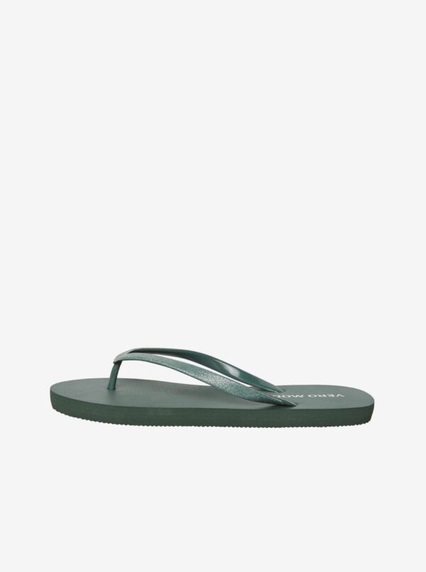 Dark green flip-flops VERO MODA Siw - Women