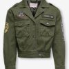 Dark green girls' denim jacket ONLY Stine - Girls