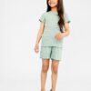 Dark green girls' ribbed shorts name it Tara - unisex