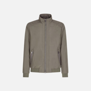 Dark green men's down jacket Geox Damiano - Men's