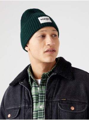 Dark green men's ribbed winter hat Wrangler - Men's