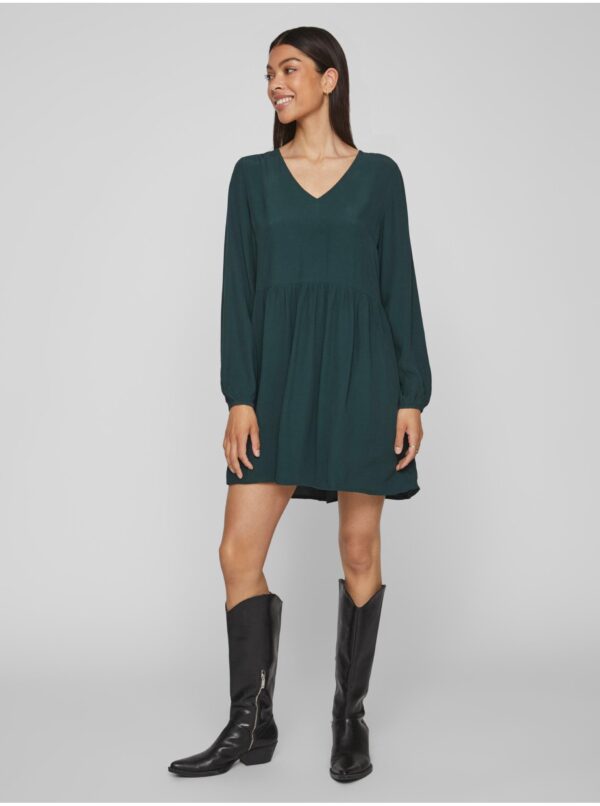 Dark green women's dress VILA Fini - Ladies