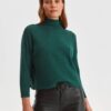 Dark green women's sweater TOP SECRET - Women