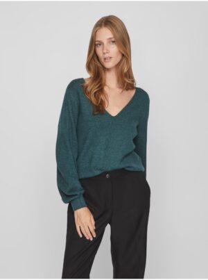 Dark green women's sweater VILA Ril - Women