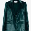 Dark green women's velvet jacket VILA Vicam - Women