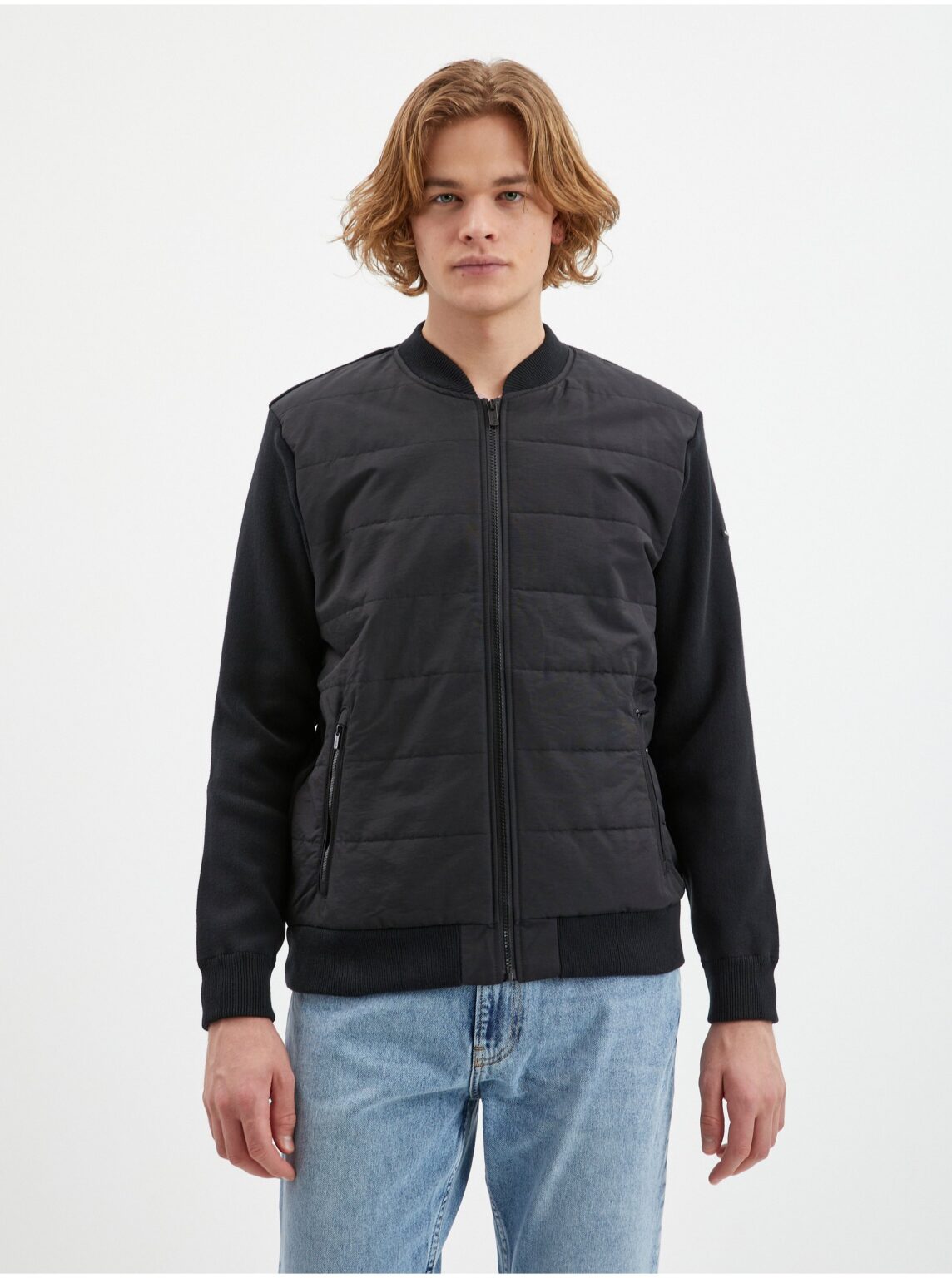 Dark grey men's bomber Pepe Jeans Noel - Men's