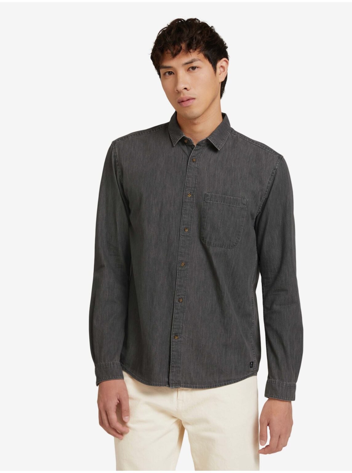 Dark grey men's shirt Tom Tailor Denim - Men's