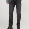 Dark grey men's slim fit jeans Jack & Jones Mike - Men's