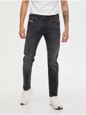 Dark grey men's straight fit jeans Diesel Thommer - Men ́s