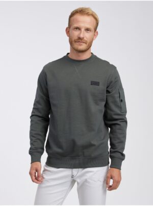 Dark grey men's sweatshirt LERROS - Men's
