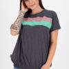 Dark grey women's loose T-shirt Alife and Kickin - Women's