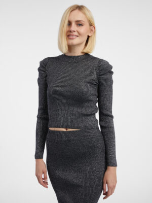 Dark grey women's sweater top ORSAY