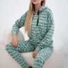 Dark mint print set