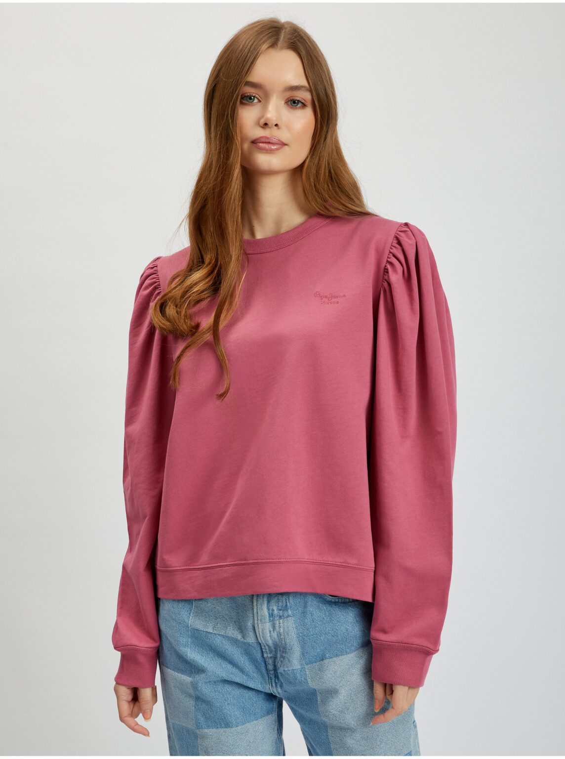 Dark pink Womens Sweatshirt Pepe Jeans Laetitia - Women