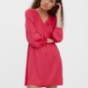 Dark pink short dress VERO MODA Kleo - Women