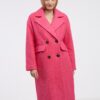 Dark pink women's coat ONLY Valeria - Women