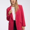 Dark pink women's oversize jacket ONLY Lana - Women