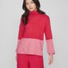 Dark pink women's turtleneck VILA Ril - Women's
