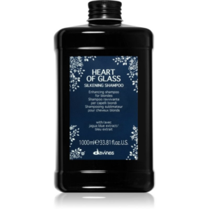 Davines Heart of Glass Silkening Shampoo finom állagú tisztító sampon szőke hajra 1000 ml-Ár