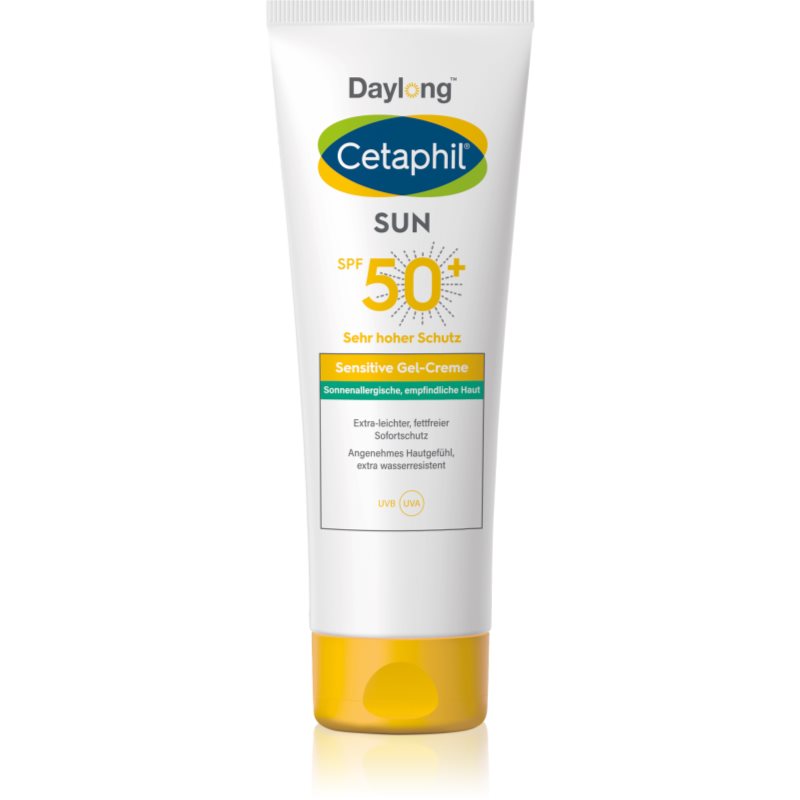 Daylong Cetaphil SUN Sensitive Gel-Creme könnyed védő géles krém az érzékeny bőrre SPF 50+ 100 ml-Ár