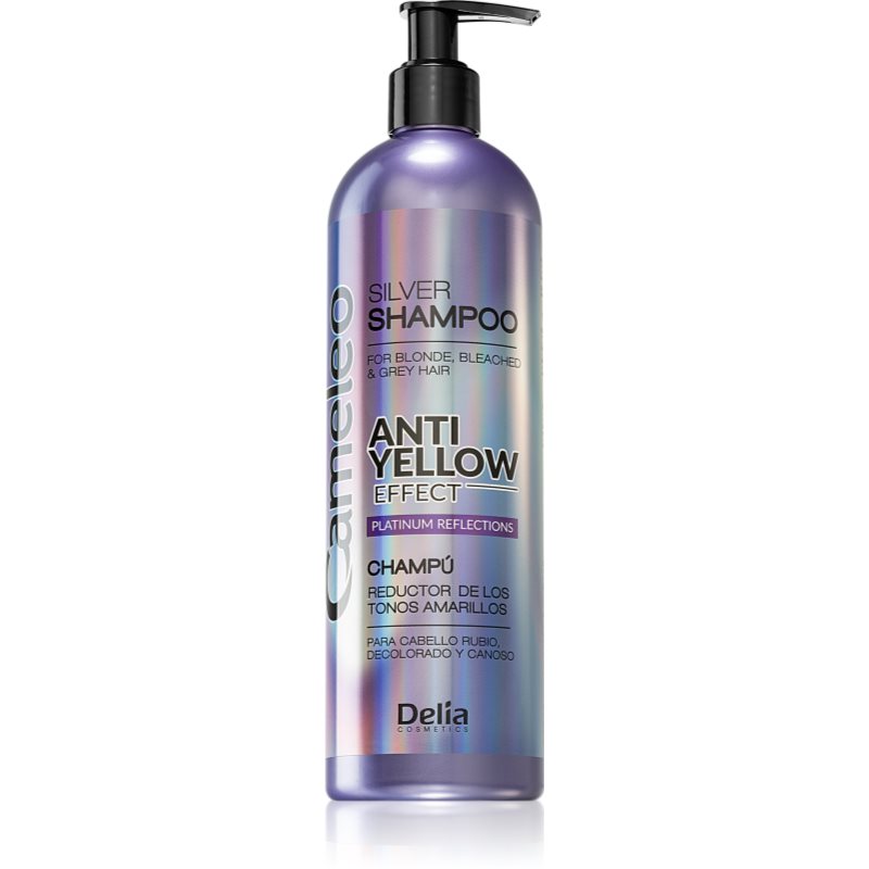 Delia Cosmetics Cameleo Anti-Yellow Effect sampon a sárga tónusok neutralizálására szőke és ősz hajra 500 ml-Ár