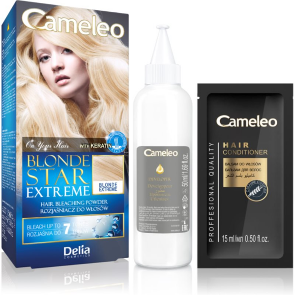 Delia Cosmetics Cameleo Blonde Star Extreme élénkítő púder keratinnal 25 g-Ár