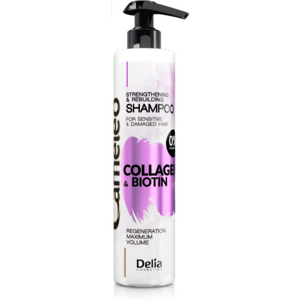 Delia Cosmetics Cameleo Collagen & Biotin erősítő sampon a sérült