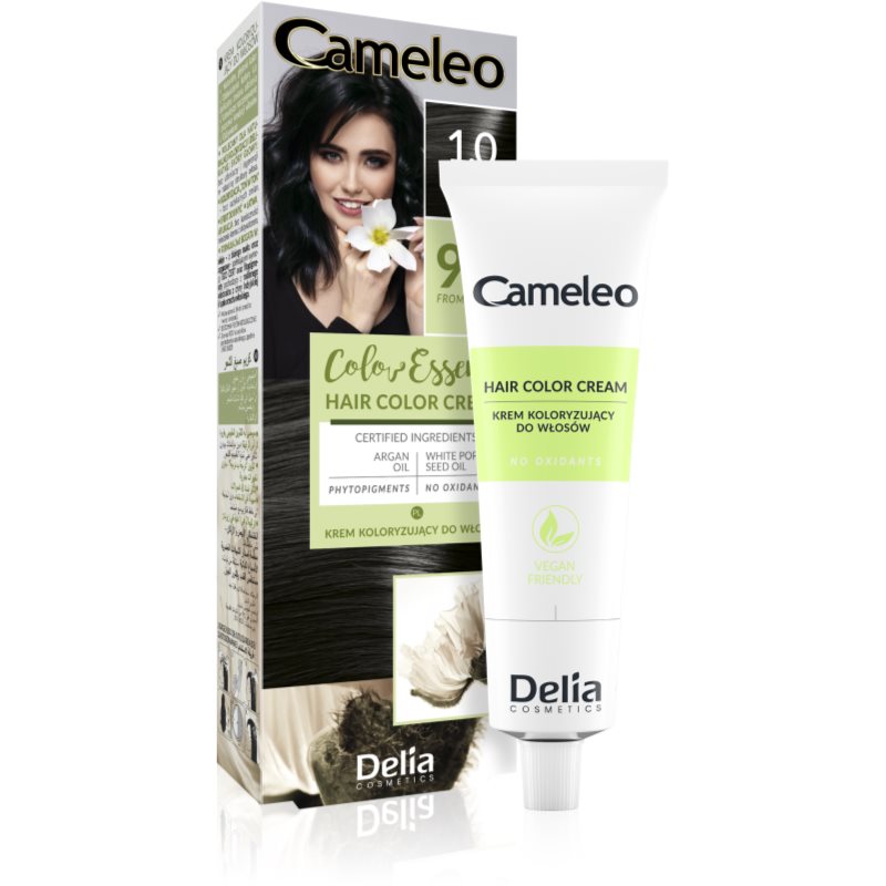 Delia Cosmetics Cameleo Color Essence hajfesték tubusban árnyalat 1.0 Black 75 g-Ár