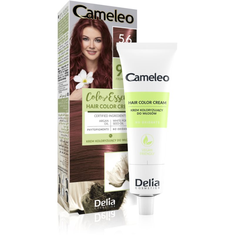 Delia Cosmetics Cameleo Color Essence hajfesték tubusban árnyalat 5.6 Mahogany Brown 75 g-Ár