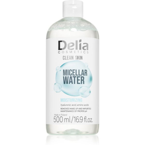 Delia Cosmetics Clean Skin micellás víz hidratáló hatással 500 ml