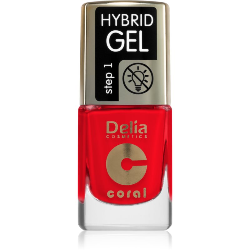 Delia Cosmetics Coral Hybrid Gel géles körömlakk UV/LED lámpa használata nélkül árnyalat 125 11 ml-Ár