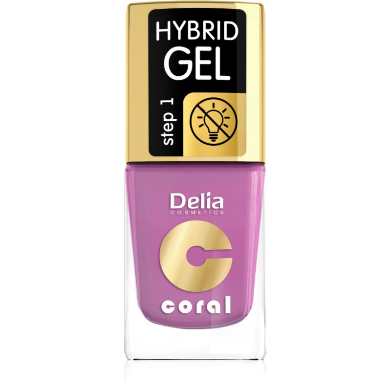 Delia Cosmetics Coral Nail Enamel Hybrid Gel géles körömlakk árnyalat 05 11 ml-Eredeti