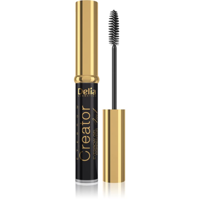 Delia Cosmetics Creator szemöldökzselé 4 in 1 árnyalat Black 7 ml-Eredeti