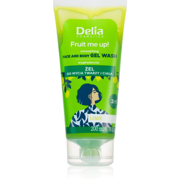 Delia Cosmetics FRUIT ME UP! tisztító gél arcra és testre Lime 200 ml