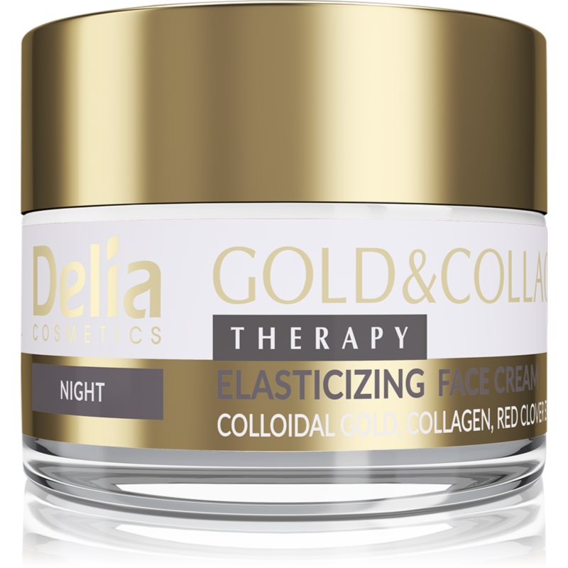 Delia Cosmetics Gold & Collagen Therapy éjszakai krém bőrelasztikusság-fokozó 50 ml-Ár