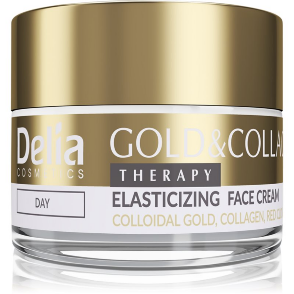 Delia Cosmetics Gold & Collagen Therapy nappali krém bőrelasztikusság-fokozó 50 ml-Ár Delia Cosmetics Gold & Collagen Therapy nappali krém bőrelasztikusság-fokozó 50 ml-Ár