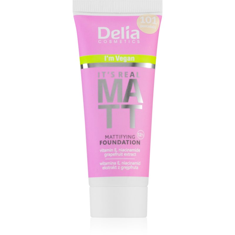 Delia Cosmetics It's Real Matt mattító alapozó árnyalat 104 Sand 30 ml-Ár