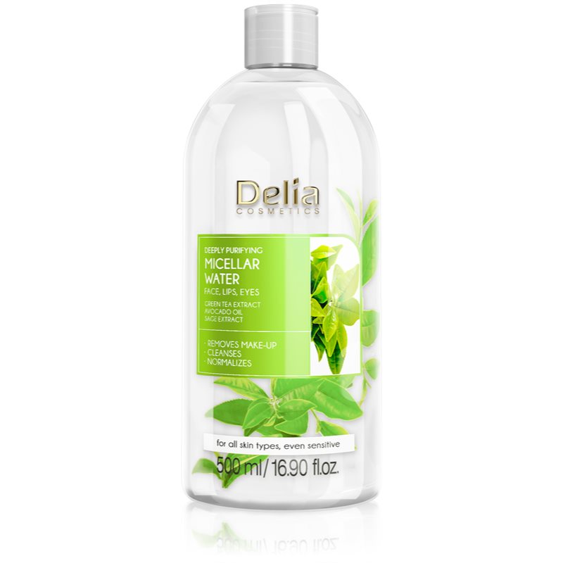 Delia Cosmetics Micellar Water Green Tea felfrissítő tisztító micellás víz 500 ml-Eredeti