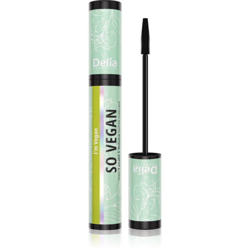 Delia Cosmetics So Vegan dúsító és hosszabbító szempillaspirál árnyalat Black 11 ml-Ár