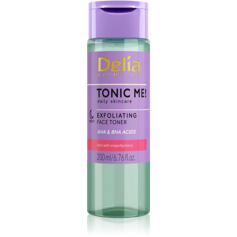 Delia Cosmetics Tonic Me! gyengéd bőrhámlasztó tonik éjszakára 200 ml-Ár