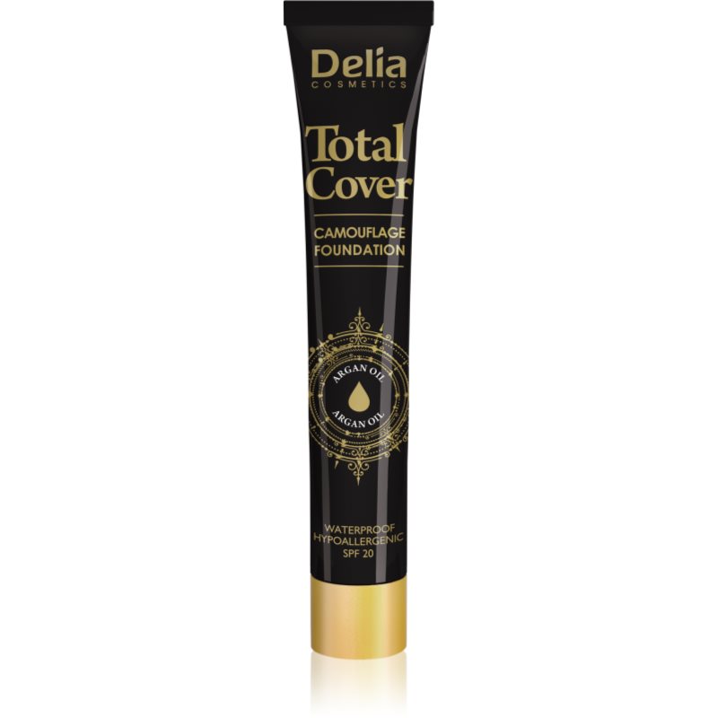 Delia Cosmetics Total Cover vízálló make-up SPF 20 árnyalat 52 Ivory 25 g-Eredeti