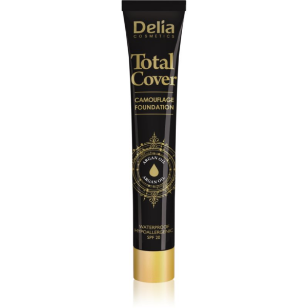 Delia Cosmetics Total Cover vízálló make-up SPF 20 árnyalat 56 Tan 25 g-Eredeti