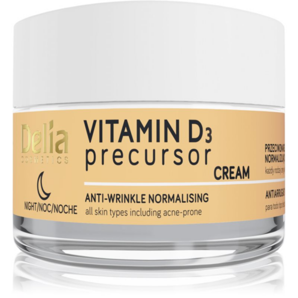 Delia Cosmetics Vitamin D3 Precursor éjszakai krém a ráncok ellen 50 ml-Ár Delia Cosmetics Vitamin D3 Precursor éjszakai krém a ráncok ellen 50 ml-Ár